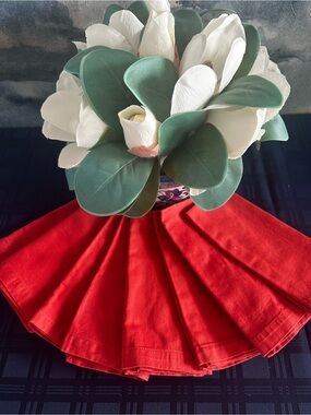8 Pumpkin  100 % Cotton Hotel Collection Napkins